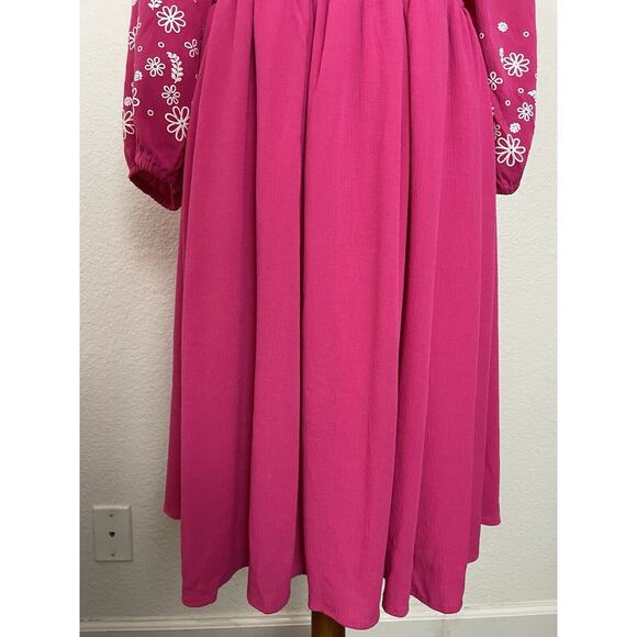 Torrid Dress Mini Pullover Smocked Floral Print Stretch - Picture 5 of 11